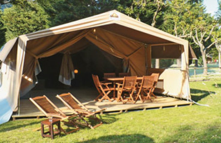 Camping Le Vieux Port - Luxe safaritenten in Aquitanië