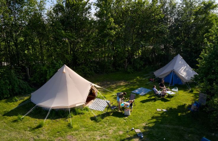 Glamping Biesbosch - Tipi tent - Groene Camping in de Polder