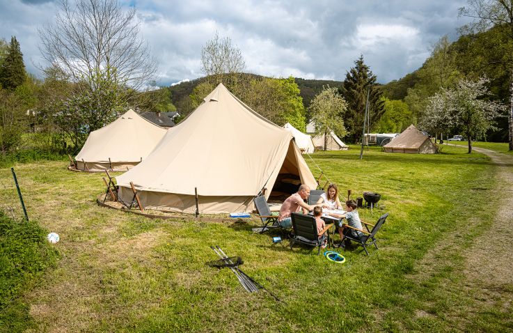 Glamping Belgische Ardennen - Tipi Tent - Camping La Douane