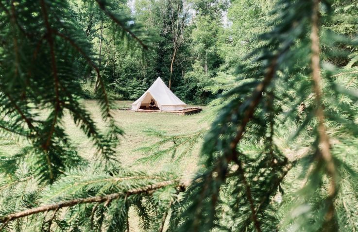 Privé eco-kamp - Glampingtenten Belgische Ardennen